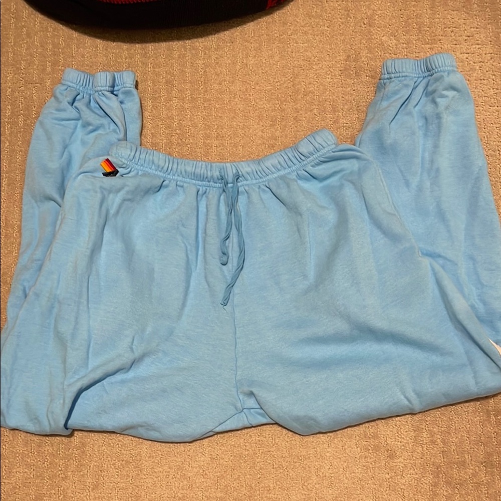 Aviator Nation Blue Lightning Bolt Stitch Men Joggers XL - Picture 11 of 14